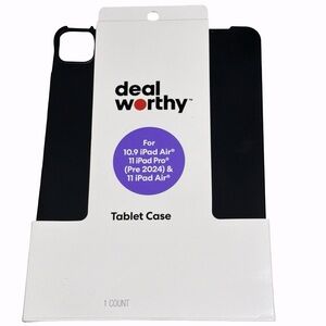 Deal Worthy Black Tablet Case
10.9 iPad Air
iPad Pro 11 -Pre ‘24
11 iPad Air
NEW